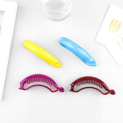 China Hair Decoration Wash hair  Twist Wholesale Fashion Design Vertical Banana Clip For Thick Thin Hair for sale