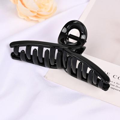 China Hair Decoration Wash hair  Twist Wholesale Stylish Acrylic Marble Clamp Acrylic Hair Clip Handmade Design Hair Jaw Clamp for sale