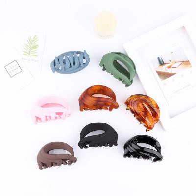 China Hair Decoration New Design PC Plastic Material Strong Matte Women Girls Hair Clip Claw for sale