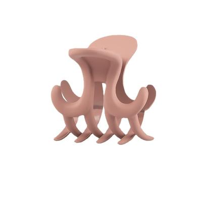 China Hair Decoration New Design 5cm PC Material Cute Octopus Shape Hair Claw Clips for sale