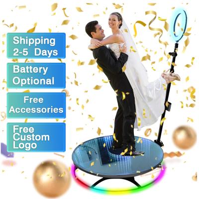 China High Quality SDK 360 Photo Booth Free Customized Logo Photobooth With LED Light Visual Booth For Wedding Party Events for sale