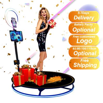 China Party Ready To Ship Portable Selfie Stick Roaming Wedding Birthday Props 360 Camera Spinner Video Photo Booth Photobooth for sale