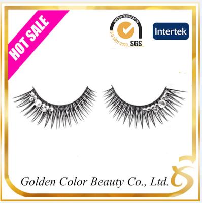 China New design fashion false eyelashes with diamond crystal for sale