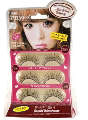 China Natural False Strip Eyelashes for sale