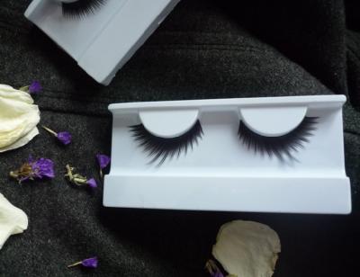 China Slim flat mink lash fluffy lash custom box blister cotton band for sale