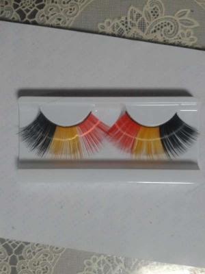 China Vogue color growing eyelash black red yellow three color glue free for sale