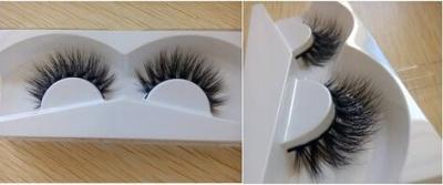 China Black Natural False Eyelash 3D hand-made thick and full private label cotton band for sale