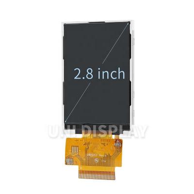 China UNI SHOW 2.8 inch 50 pin tft lcd display 240*320 ili9341v 2.8inch lcd module for door security system 2.8 inch for sale