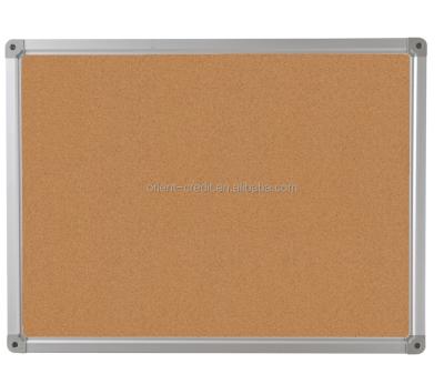 China Wall Deco Wall Mounted Desk Cork Board Notice Bulletin Board With Aluminum Frame for sale