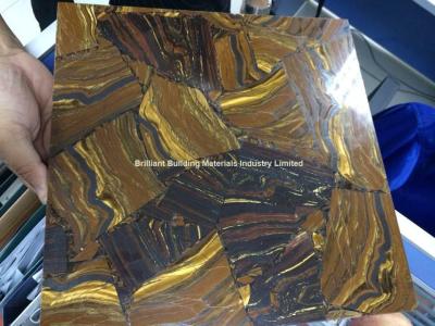 China Brown Iron Tiger Eyes Tiles for sale