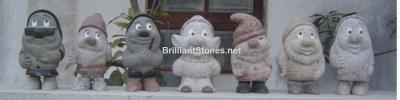 China Seven Dwarfs Granite Statues, Polished, 1 or more kinds granites mixed, Suits for Garden for sale