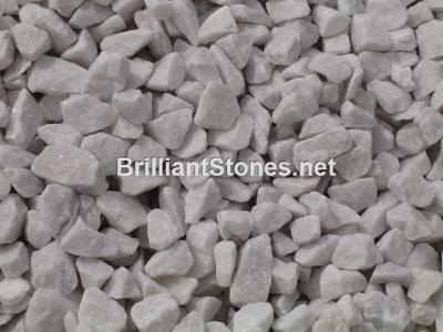 China Natural Snow White Marble Gravel, Unpolished, Crushed, Different sizes, Widely For Garden for sale