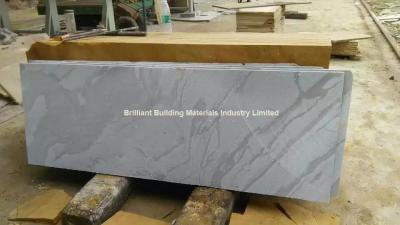 China White Sandstone Slabs Wave Veins(Black Shade) for sale