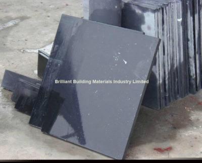 China Hunan Pure Black Marble Tiles, Black Marble Tiles for sale