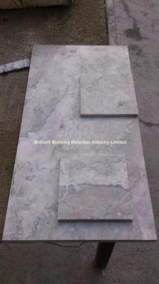 China China Cyan Cream Marble Tiles, Cyan Grey Marble Tiles for sale