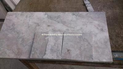 China China Grey Cream Marble Tiles, Cyan Grey Marble Tiles for sale