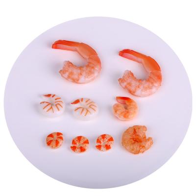 China China Simulated Artificial Food Model Shrimp Meat Food PVC Crafts Model Making Materials and Accessories for sale