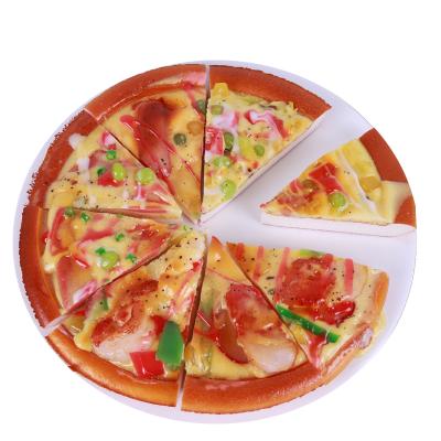 China China simulated pizza section model fake food seafood bacon sausage pizza children's food toys western food props for sale