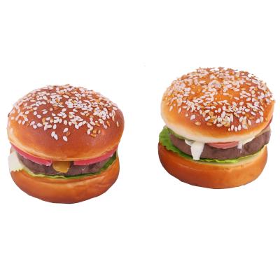 China China Simulated Hamburg Fake Model Food Beef Burger Props Children's Food Toys Western Food Props for sale