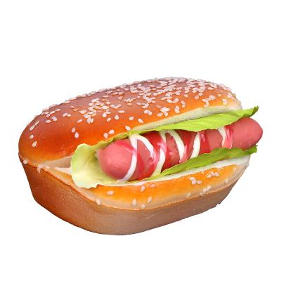 China China Simulated Hamburg Fake Model Food Sausage Burger Props Children's Food Toys Western Food Props for sale