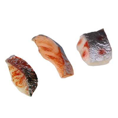 China China Simulated Fish Serving Pattern Grilled Thick Fish Chunks Props Fish Band Food Toy Display Props For Seafood for sale