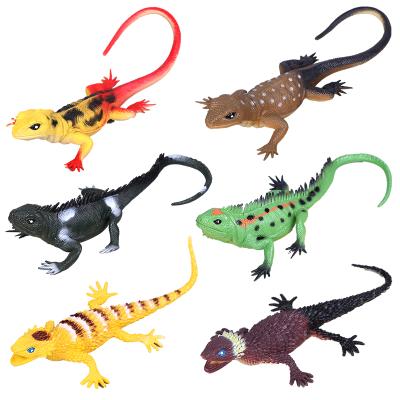 China Education Simulation Lizard Model Set Plastic Chameleon Toys For Kids Amphibians And Reptiles Show Props for sale