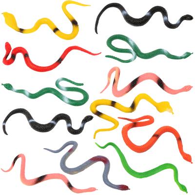 China Children's educational toys PVC simulation snake model set early education reptile props mini toys animal children's toys for sale