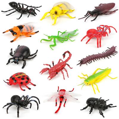 China Cockroach Mantis Dragonfly Cicada Ant Costume Insect Simulation Kids Toys Children Toys Scary Bee Toy Educational Spider Model Small for sale