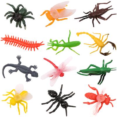 China Bee Dragonfly Mini Ant Set Insect Simulation PVC Kids Toys Early Education Props Children Toys Educational Animal Model Toys for sale