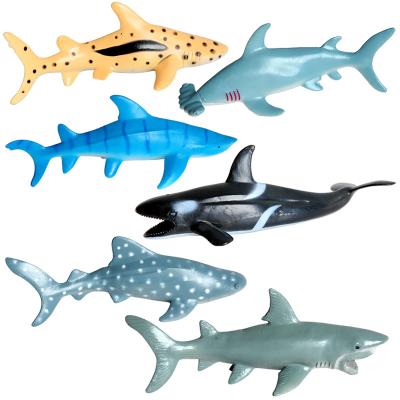 China Props Humpback Whale White Shark Humpback Whale Aquarium Marine Animals Toys Kids Simulation Shark Toy Educational Whale Model Large for sale