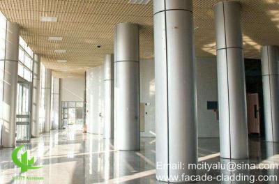 China Customized Aluminum Column Covers ,  Hotel Lobby Station Aluminum Post Covers for sale