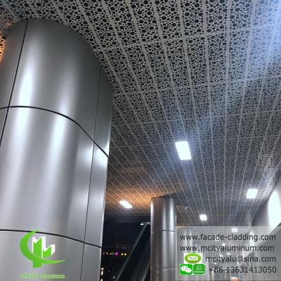 China Ceiling  Perforated Aluminum Panel Curtain Wall   Facade Cladding Pvdf Painted for sale