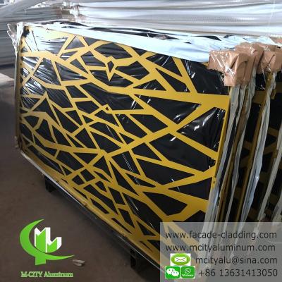 China Fluorocarbon Perforated Aluminum Ceiling Tiles  Facade Cladding supplier for sale