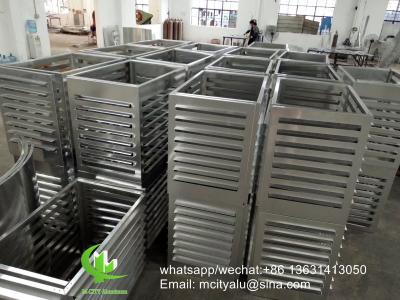 China Metal Air Conditioning Window Unit Small Exterior Cover  Facade Cladding Bending for sale