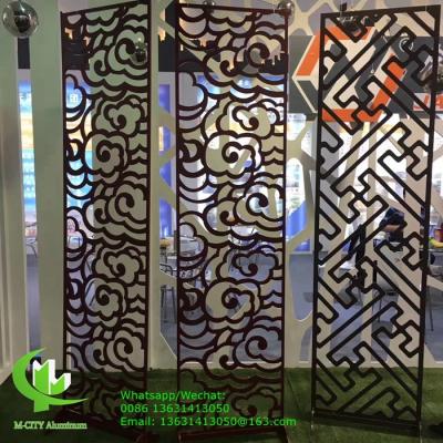 China Laser Cut Decorative Metal Screen Panels space divider room divider for sale