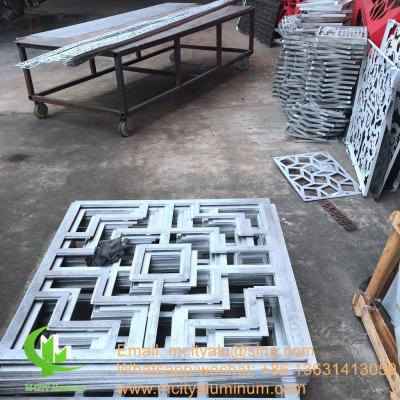 China Aluminium garden screen metal privacy screen metal sheet for garden fence facade window decoration for sale