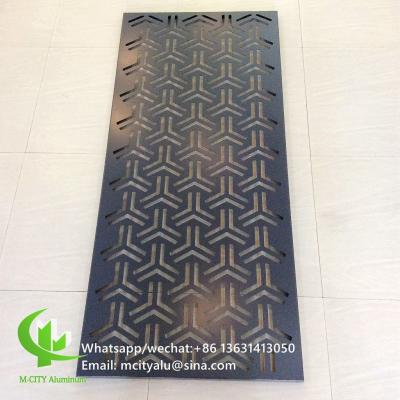 Chine revêtement de mur de feuille d'aluminium de 600x1200mm, décoration en aluminium perforée de mur de panneau de revêtement à vendre