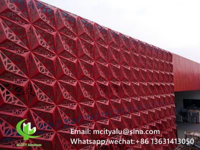 China 3D Aluminum Cladding  Perforated Aluminum Sheet  With 2mm thk 1m X 1m for sale