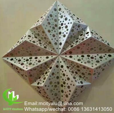 China Hollow Decorative Custom Aluminum Panel Facade Wall Cladding Facade Ceiling Patterned for sale