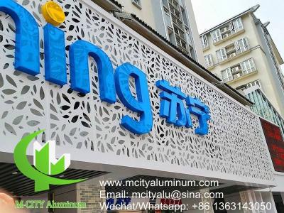 China Insulation Custom Aluminum Panel , Aluminum Wall Panels Lightweight Exterior Cladding for sale