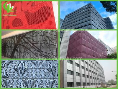 China Perforated Custom Aluminum Panel Metal House Cladding  , Cut To Size Aluminum Sheet for sale