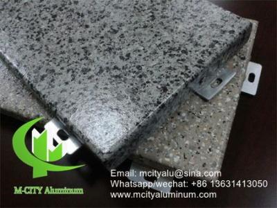 China Stone Color solid aluminum panel cladding panel for building wall for sale