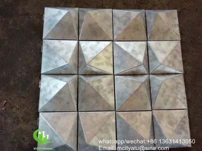 China Architectural Metal Wall Panels Facade Outside wall cladding 3D design for sale