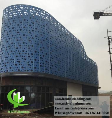 China Customized Perforated Wall Cladding Aluminum Panels For Facade Fence Roofing for sale