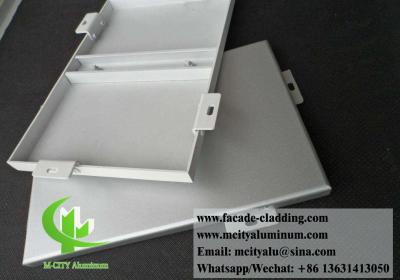 China Solid Aluminium Wall Cladding Panels For Building Facade Powder Coated With Bracket for sale