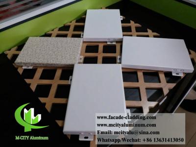 China Architectural facade system Aluminium wall clad panels powder coated exterior use for sale