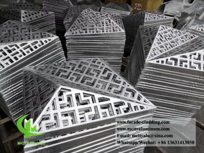 China 3D design Aluminum Panel Sheet  For Facade solid aluminum panel 1000x2000mm for sale