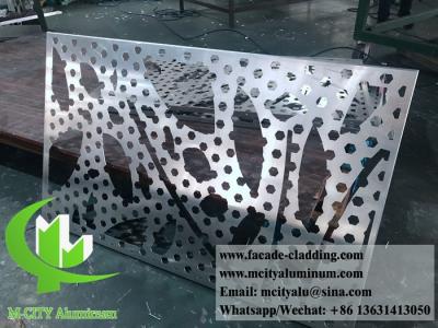 China Perforated Aluminum Sheet for curtain wall cladding facade exterior for sale