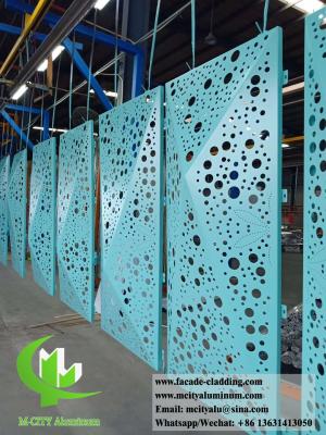 China Folded 3D Perforation Aluminum Panels For Curtain Wall Cladding Facade for sale