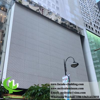 China Perforated wall cladding Aluminum Sheet for outdoor with powder coated 3mm for sale